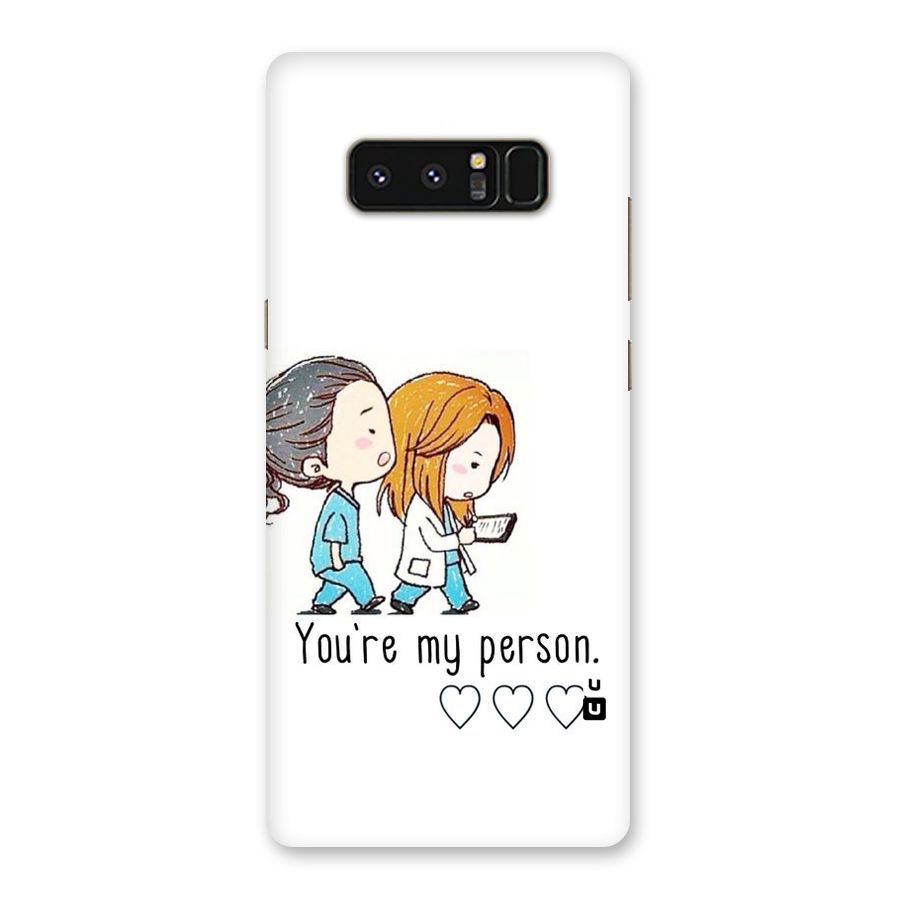 Two Friends In Coat Back Case for Galaxy Note 8