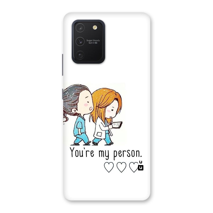 Two Friends In Coat Back Case for Galaxy S10 Lite