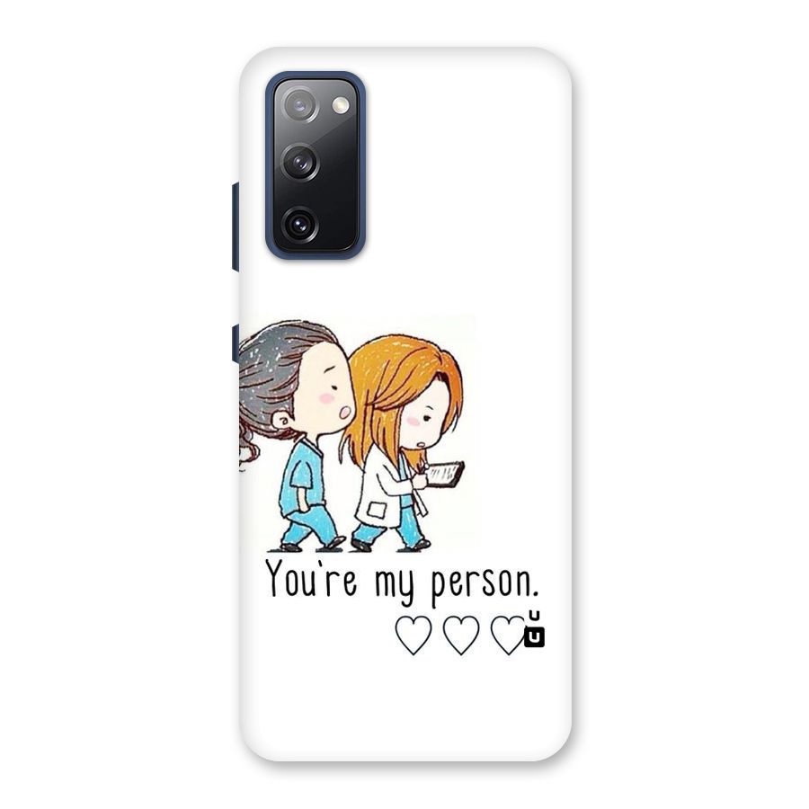 Two Friends In Coat Back Case for Galaxy S20 FE