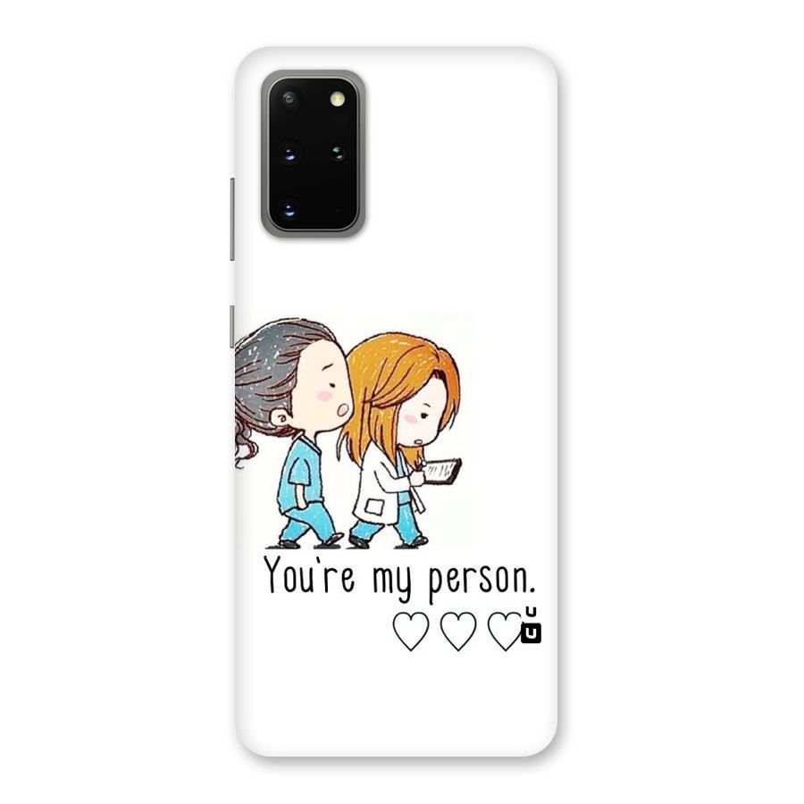 Two Friends In Coat Back Case for Galaxy S20 Plus