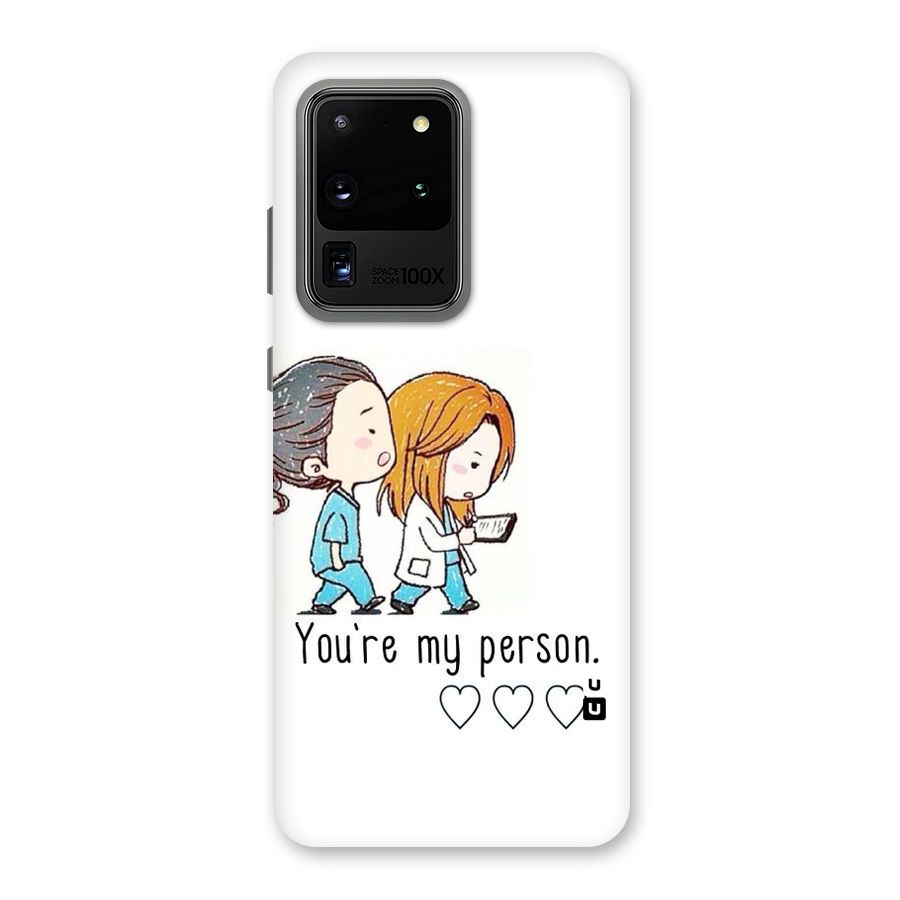 Two Friends In Coat Back Case for Galaxy S20 Ultra