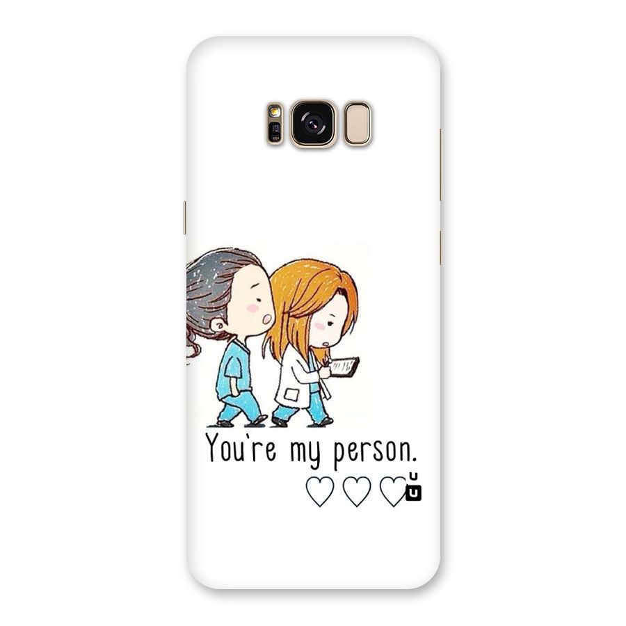 Two Friends In Coat Back Case for Galaxy S8 Plus