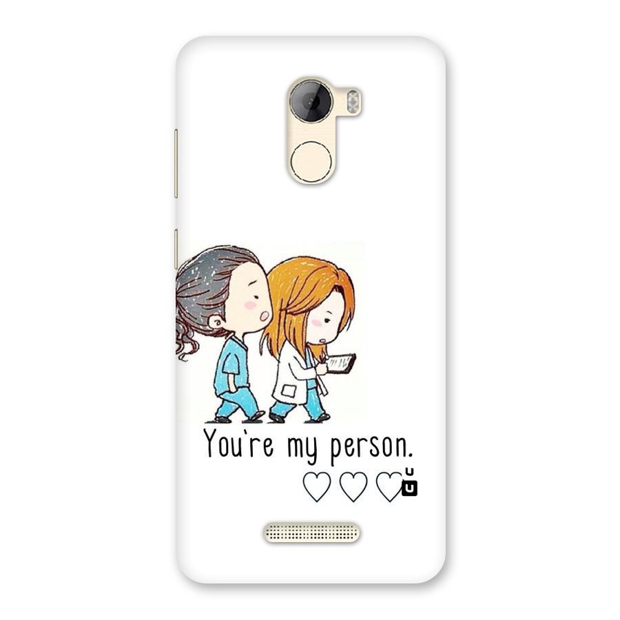 Two Friends In Coat Back Case for Gionee A1 LIte