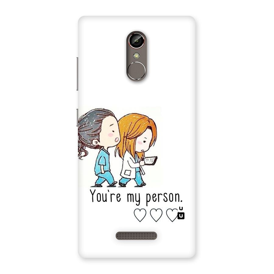 Two Friends In Coat Back Case for Gionee S6s