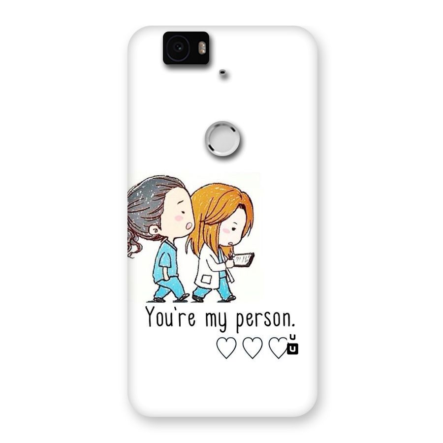 Two Friends In Coat Back Case for Google Nexus-6P