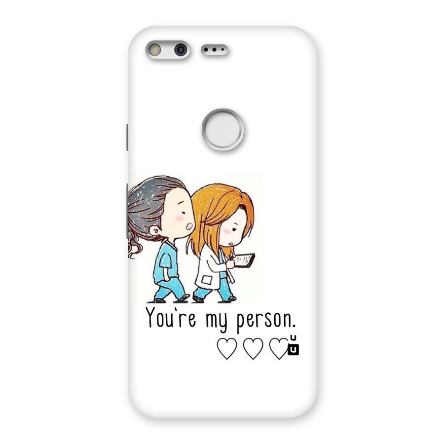 Two Friends In Coat Back Case for Google Pixel