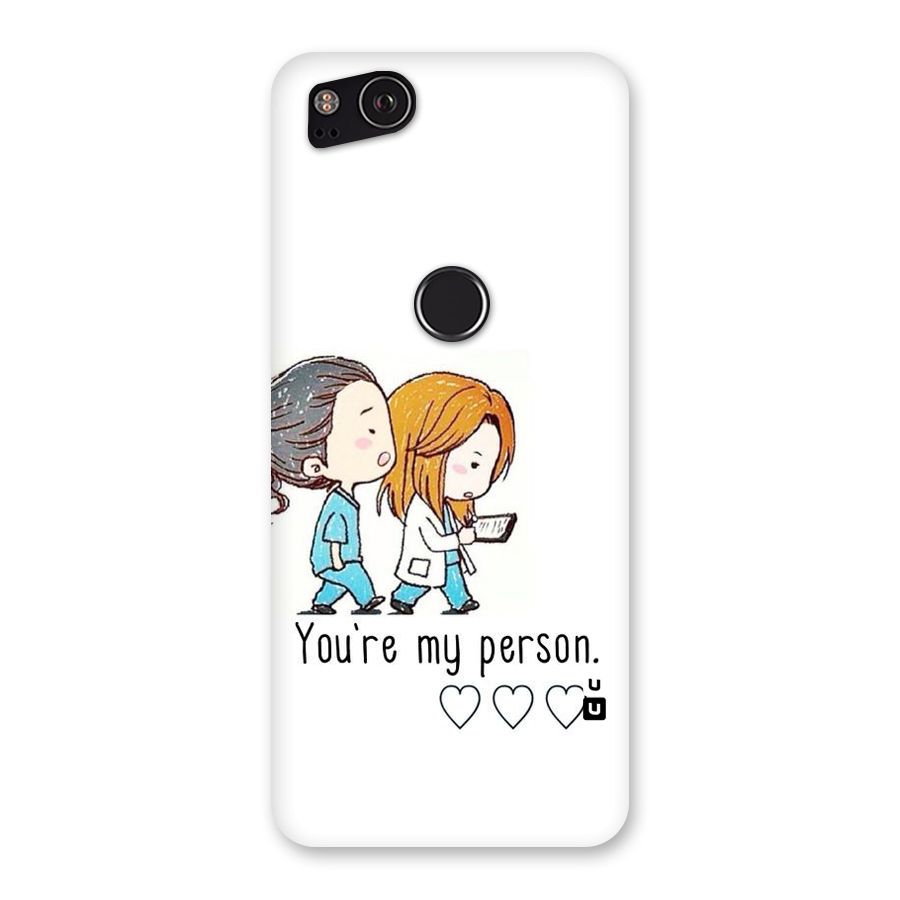 Two Friends In Coat Back Case for Google Pixel 2