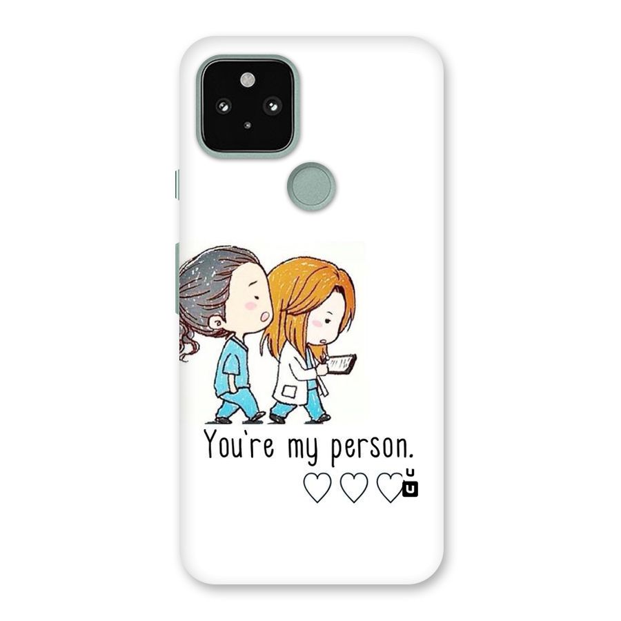 Two Friends In Coat Back Case for Google Pixel 5