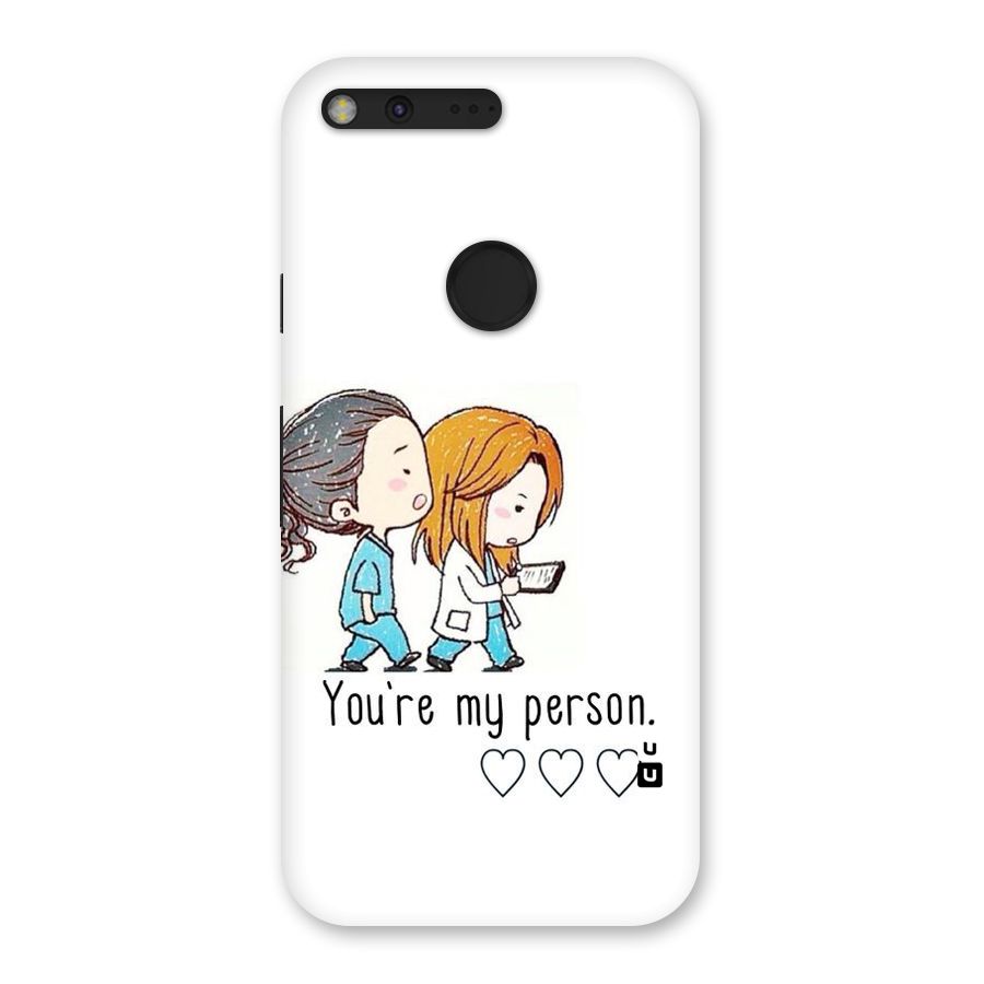 Two Friends In Coat Back Case for Google Pixel XL