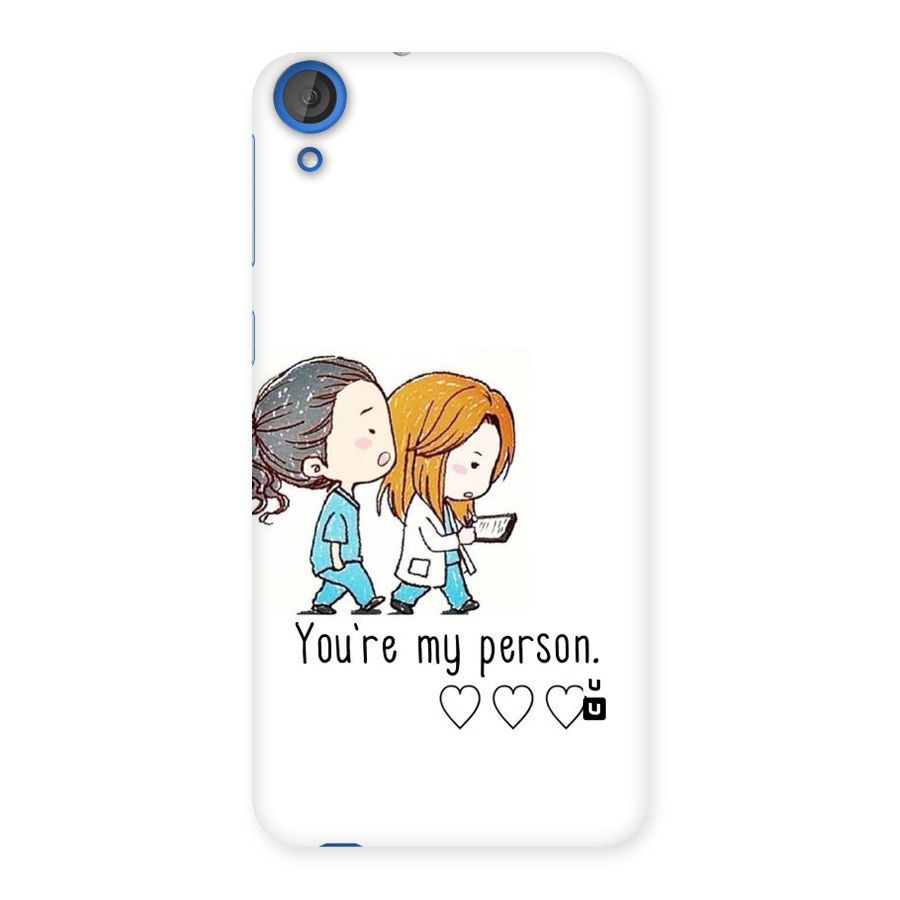 Two Friends In Coat Back Case for HTC Desire 820