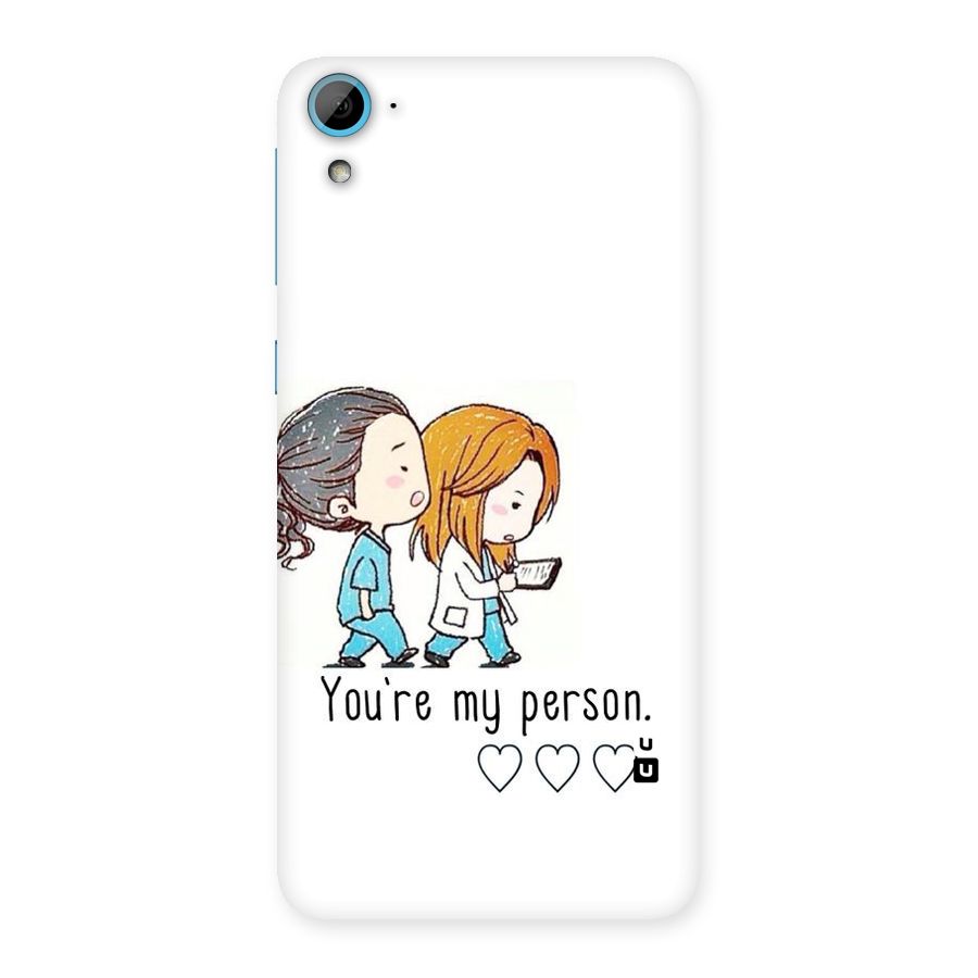 Two Friends In Coat Back Case for HTC Desire 826