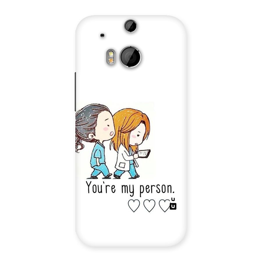 Two Friends In Coat Back Case for HTC One M8