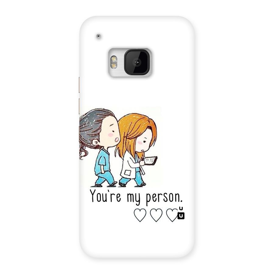 Two Friends In Coat Back Case for HTC One M9