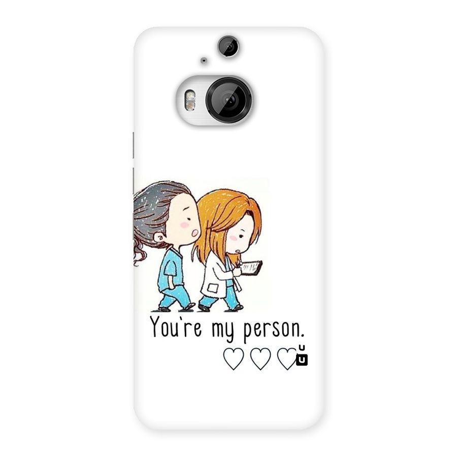 Two Friends In Coat Back Case for HTC One M9 Plus