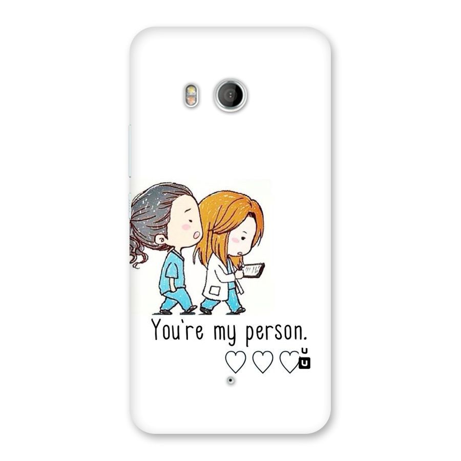 Two Friends In Coat Back Case for HTC U11