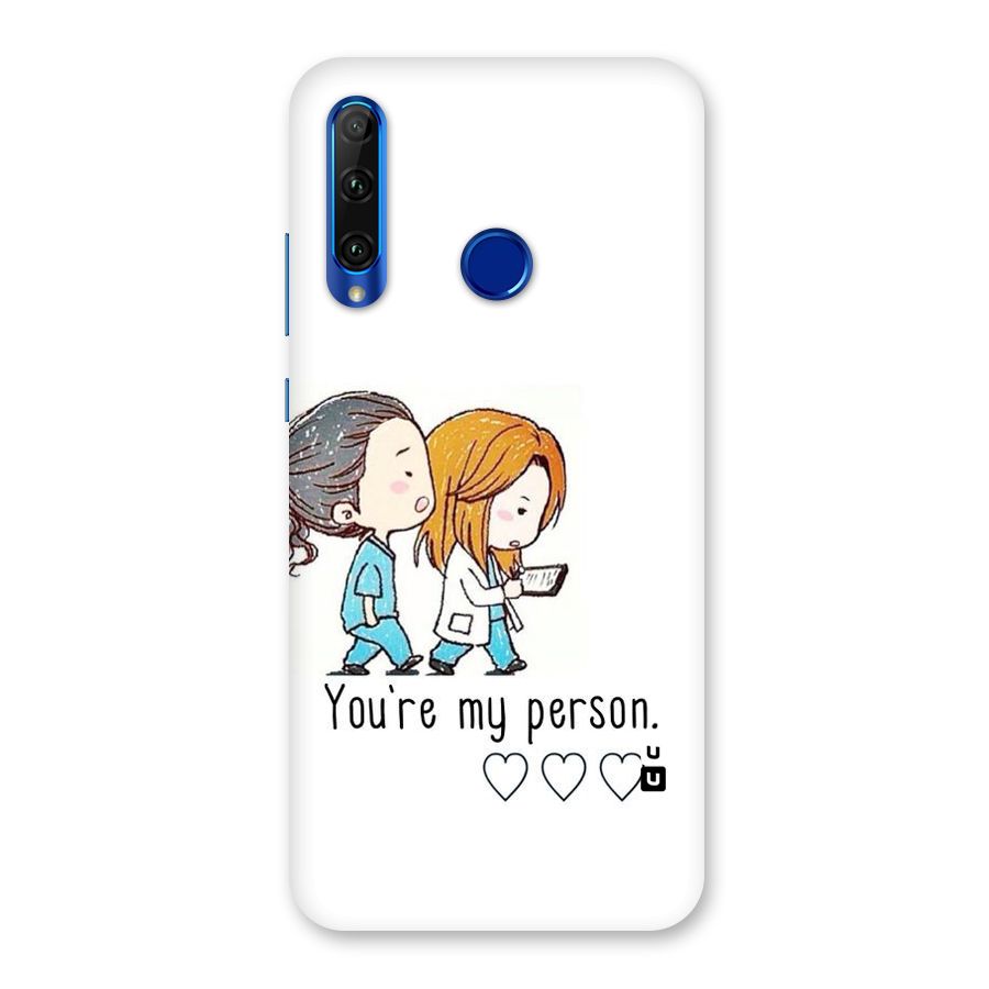 Two Friends In Coat Back Case for Honor 20i