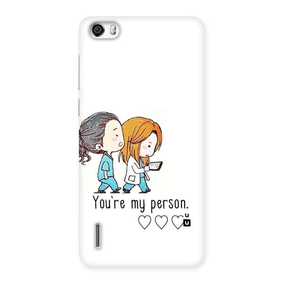 Two Friends In Coat Back Case for Honor 6