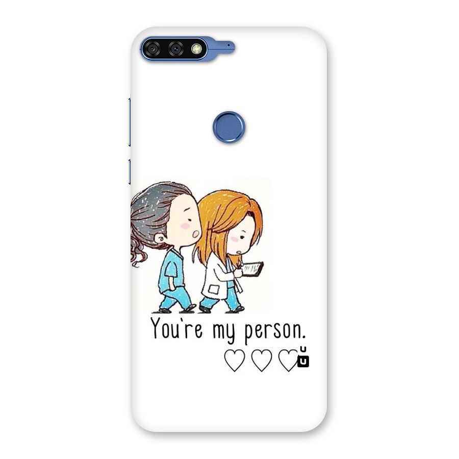 Two Friends In Coat Back Case for Honor 7C