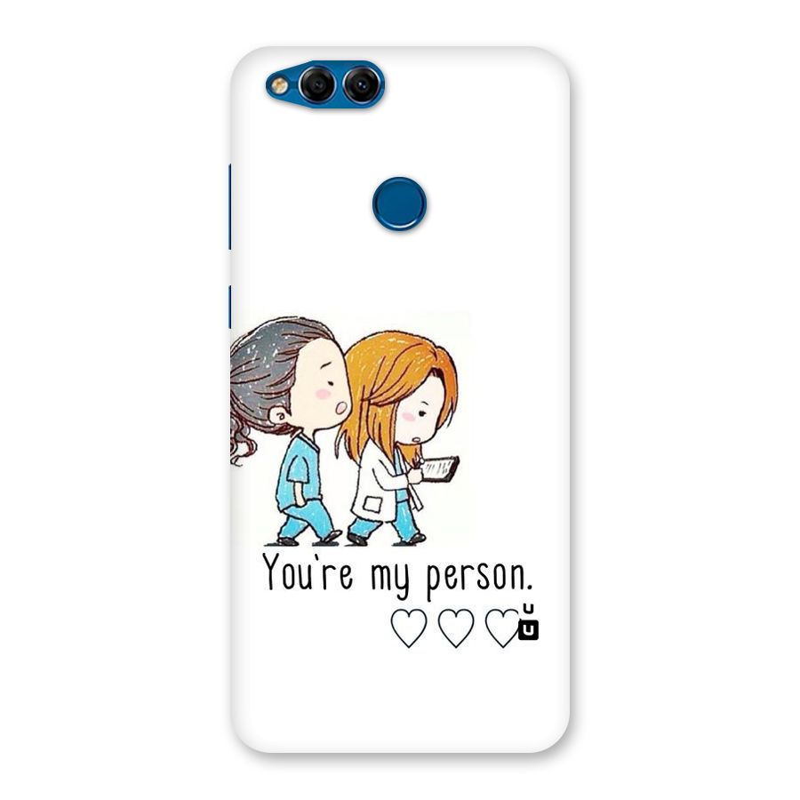 Two Friends In Coat Back Case for Honor 7X