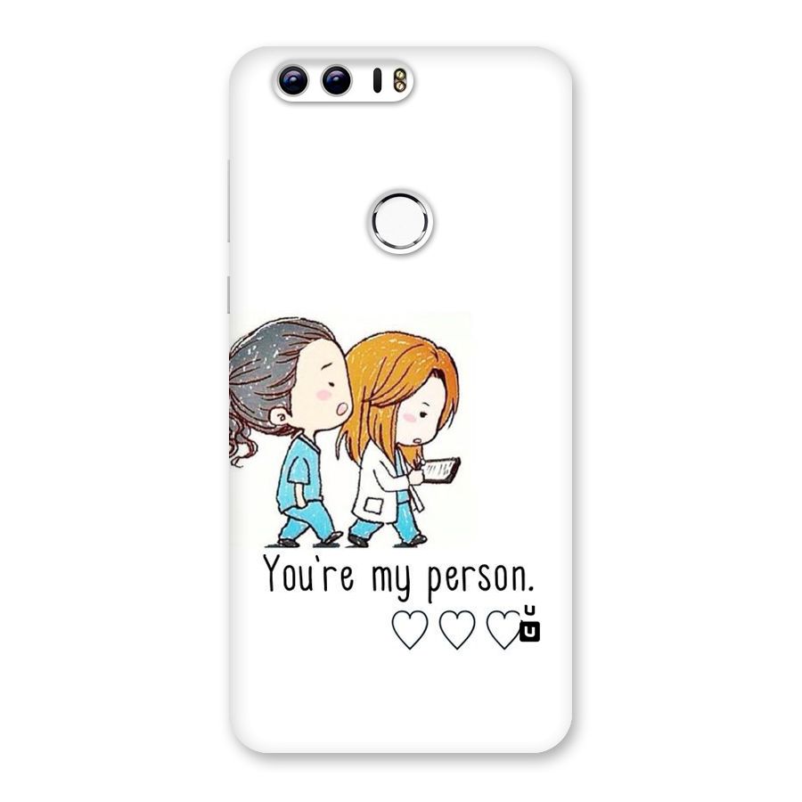 Two Friends In Coat Back Case for Honor 8