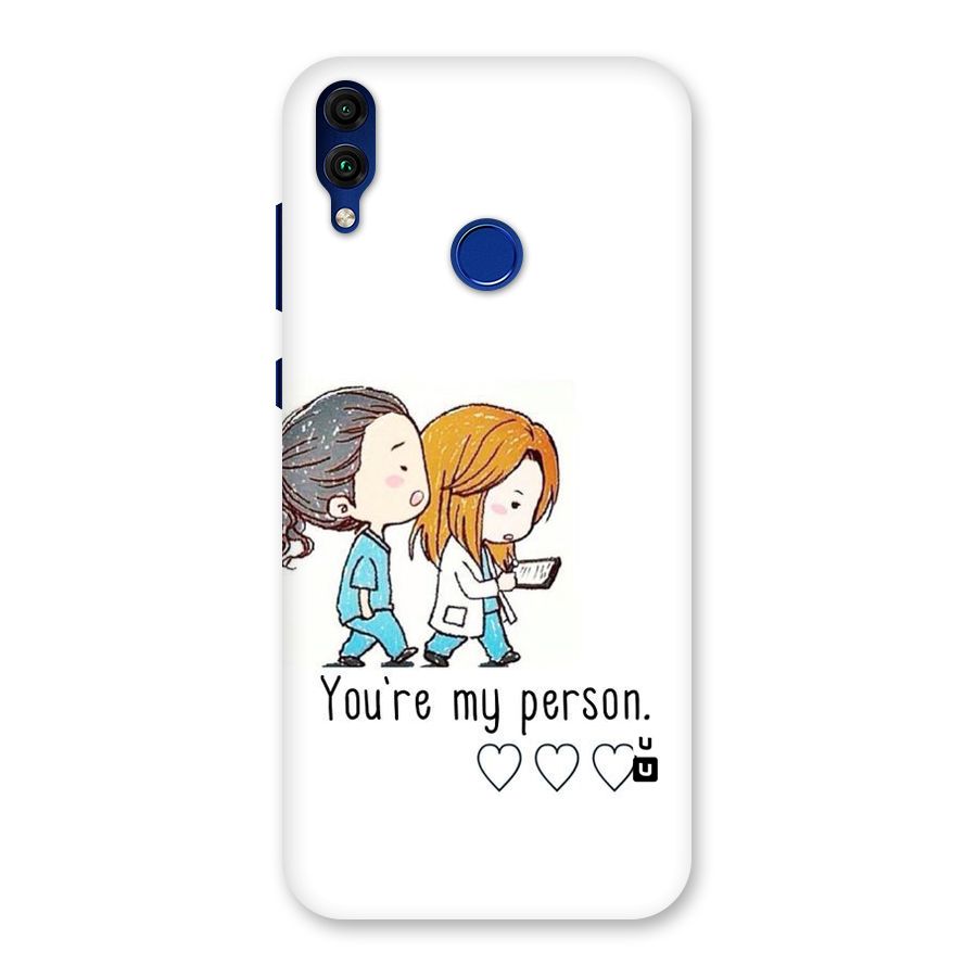 Two Friends In Coat Back Case for Honor 8C