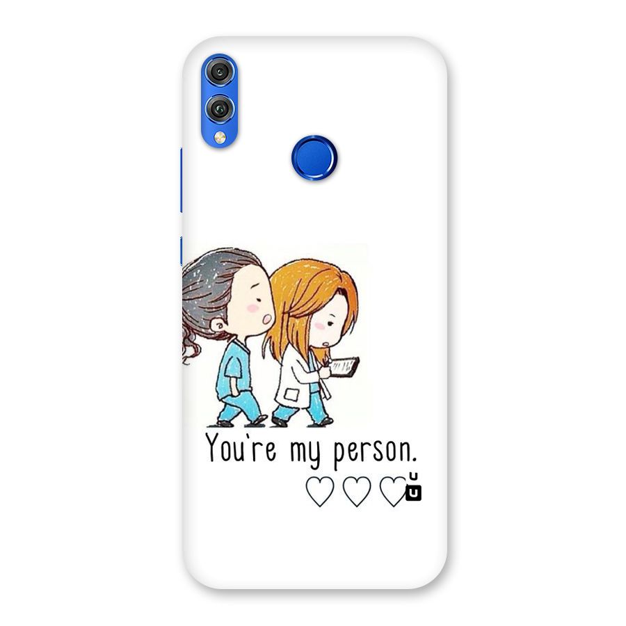 Two Friends In Coat Back Case for Honor 8X