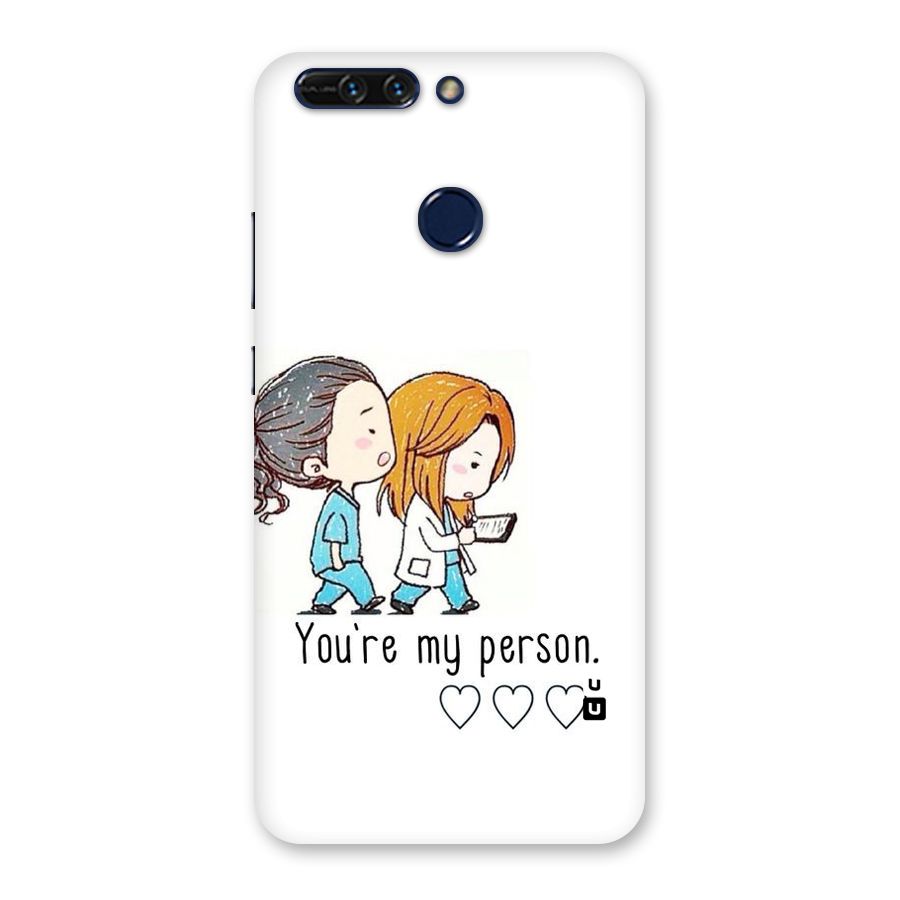 Two Friends In Coat Back Case for Honor 8 Pro