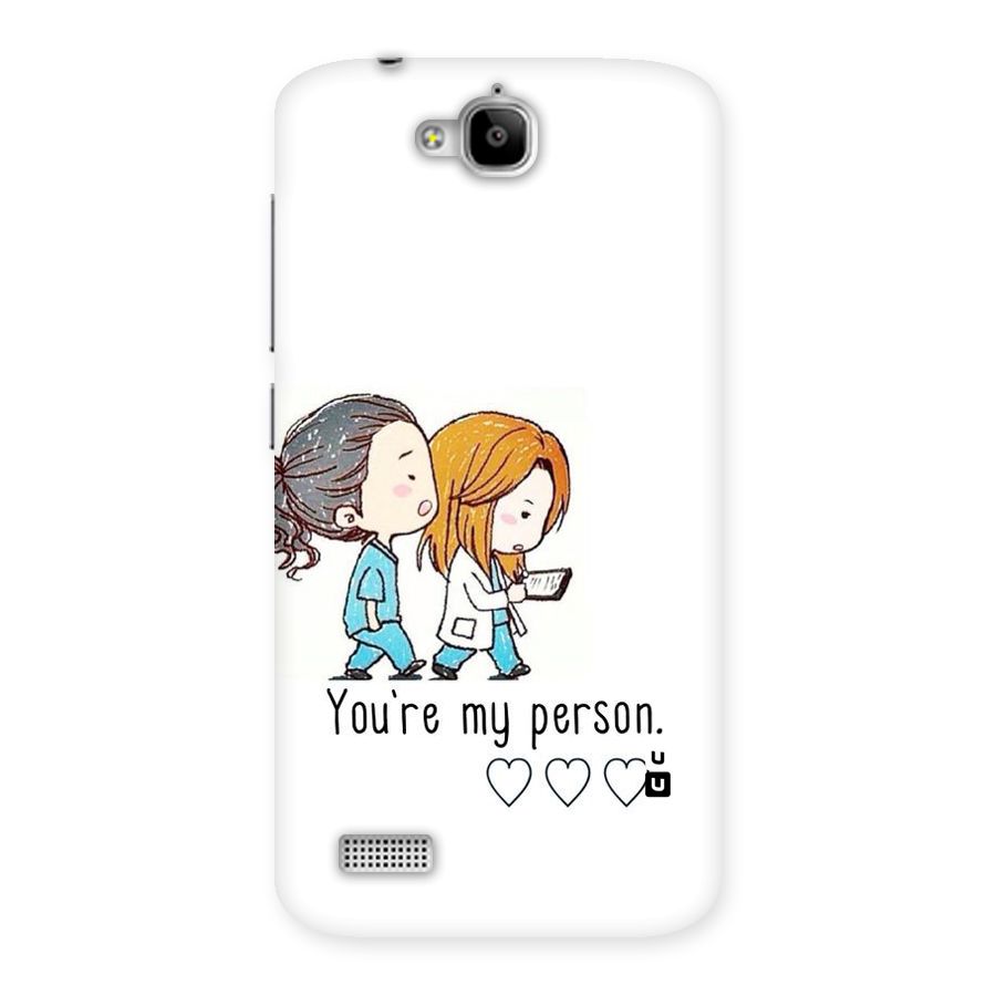 Two Friends In Coat Back Case for Honor Holly