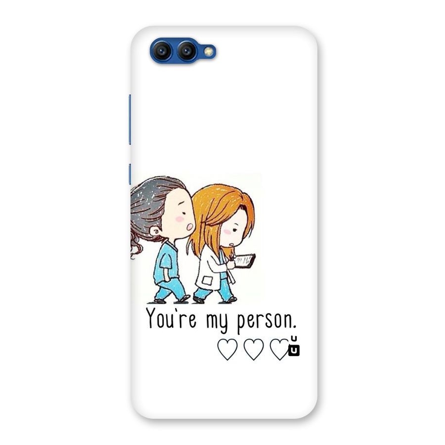 Two Friends In Coat Back Case for Honor View 10