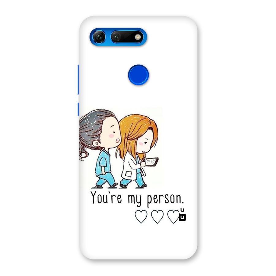 Two Friends In Coat Back Case for Honor View 20