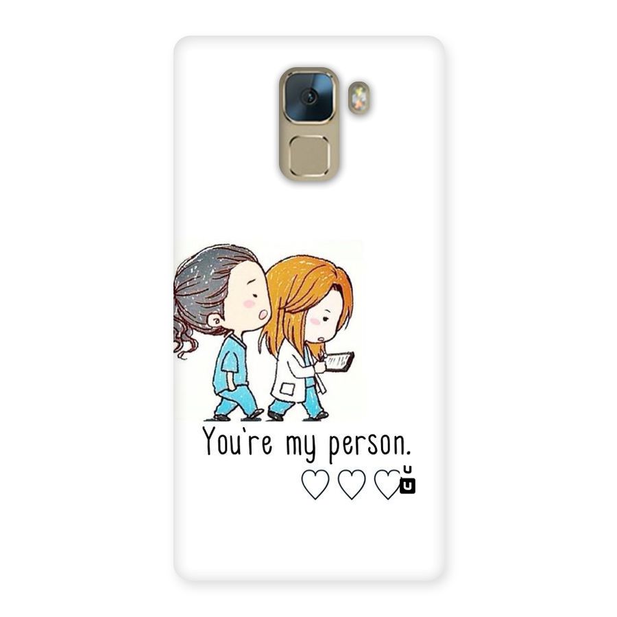 Two Friends In Coat Back Case for Huawei Honor 7