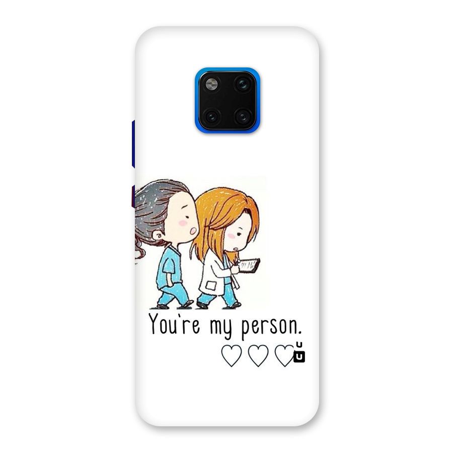 Two Friends In Coat Back Case for Huawei Mate 20 Pro
