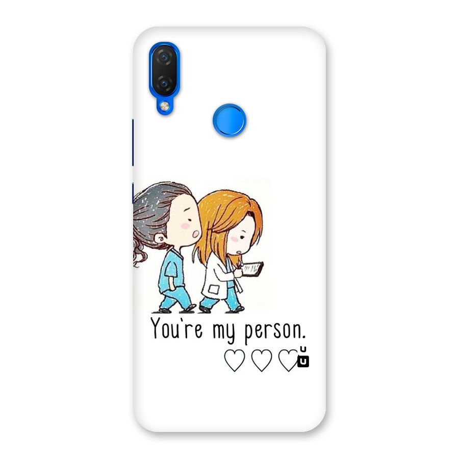Two Friends In Coat Back Case for Huawei P Smart+
