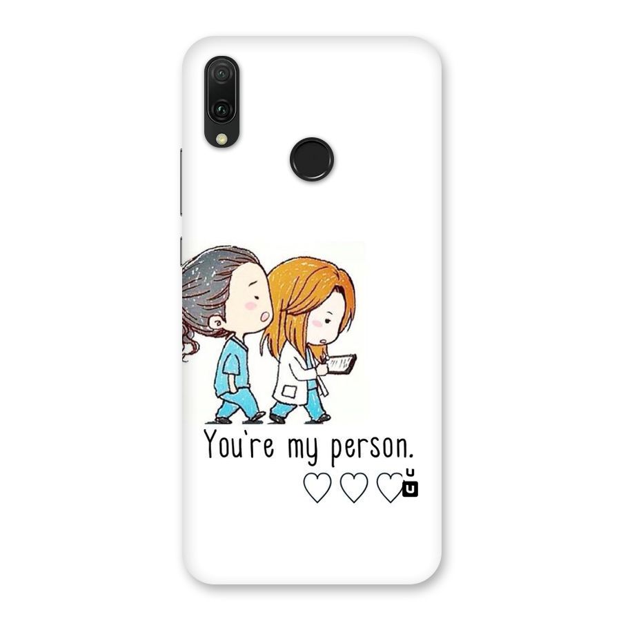 Two Friends In Coat Back Case for Huawei Y9 (2019)