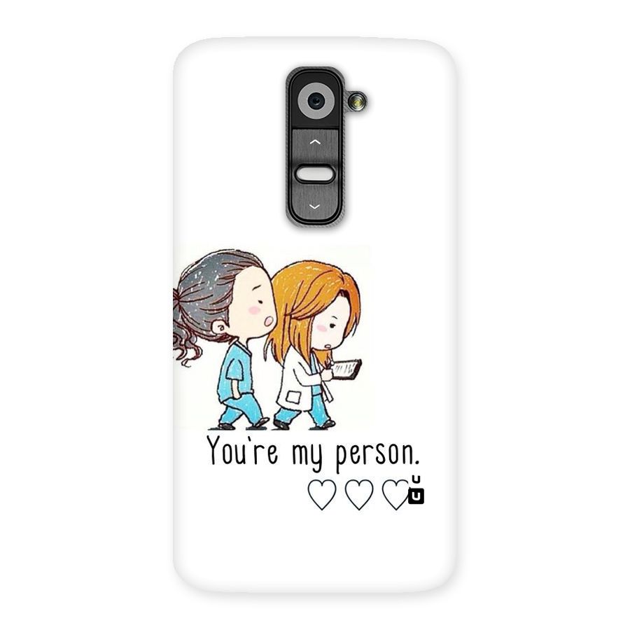Two Friends In Coat Back Case for LG G2