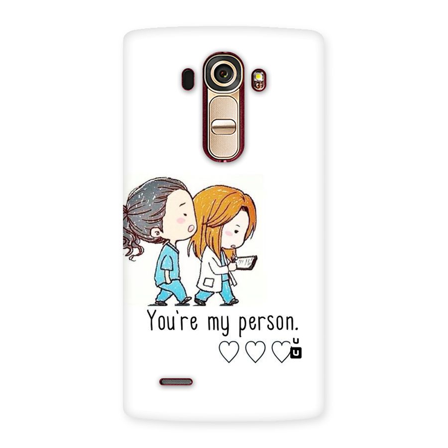 Two Friends In Coat Back Case for LG G4