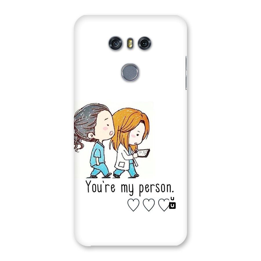 Two Friends In Coat Back Case for LG G6