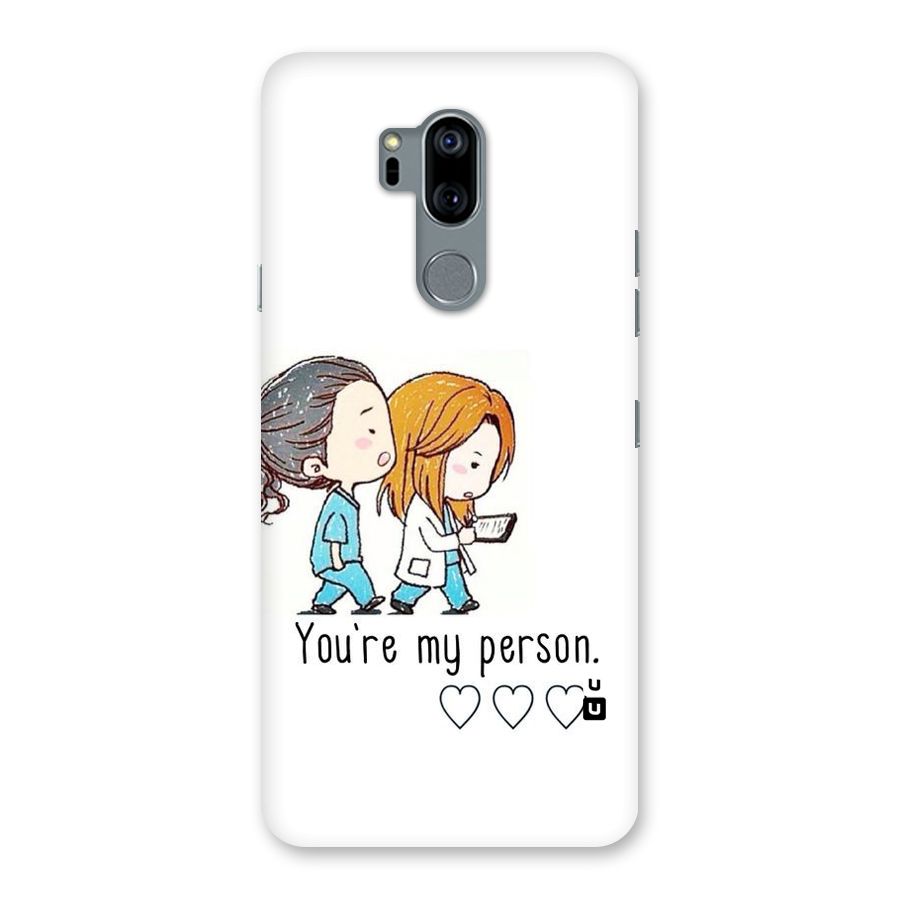 Two Friends In Coat Back Case for LG G7