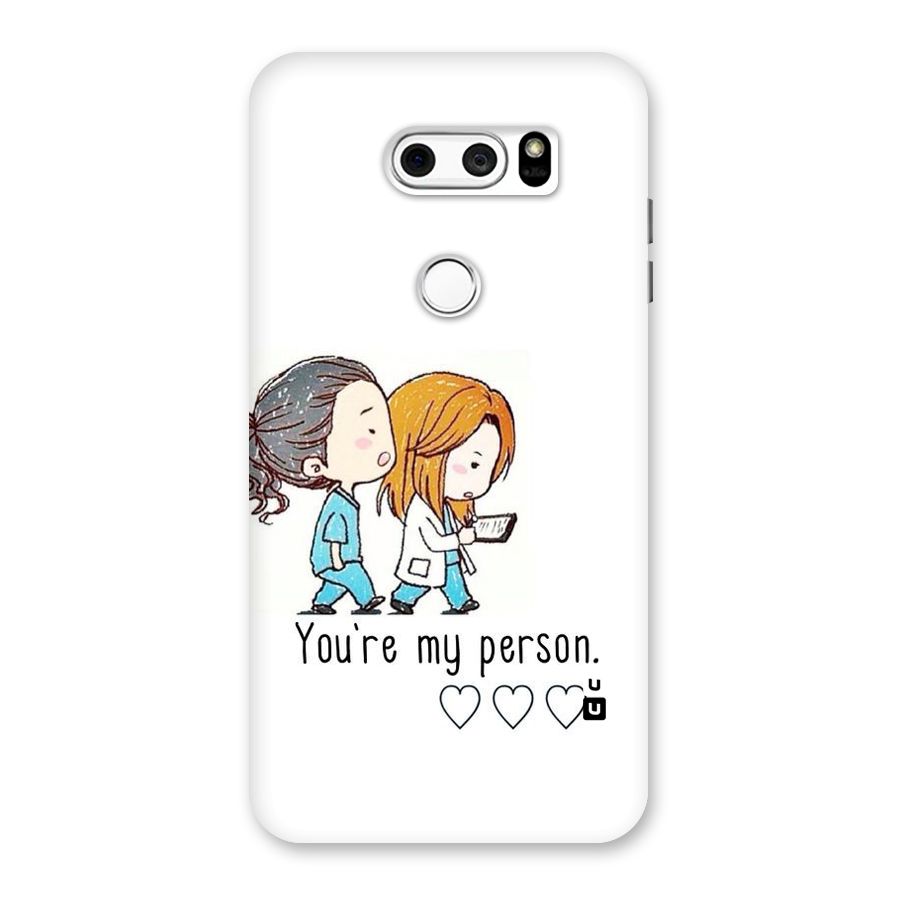 Two Friends In Coat Back Case for LG V30