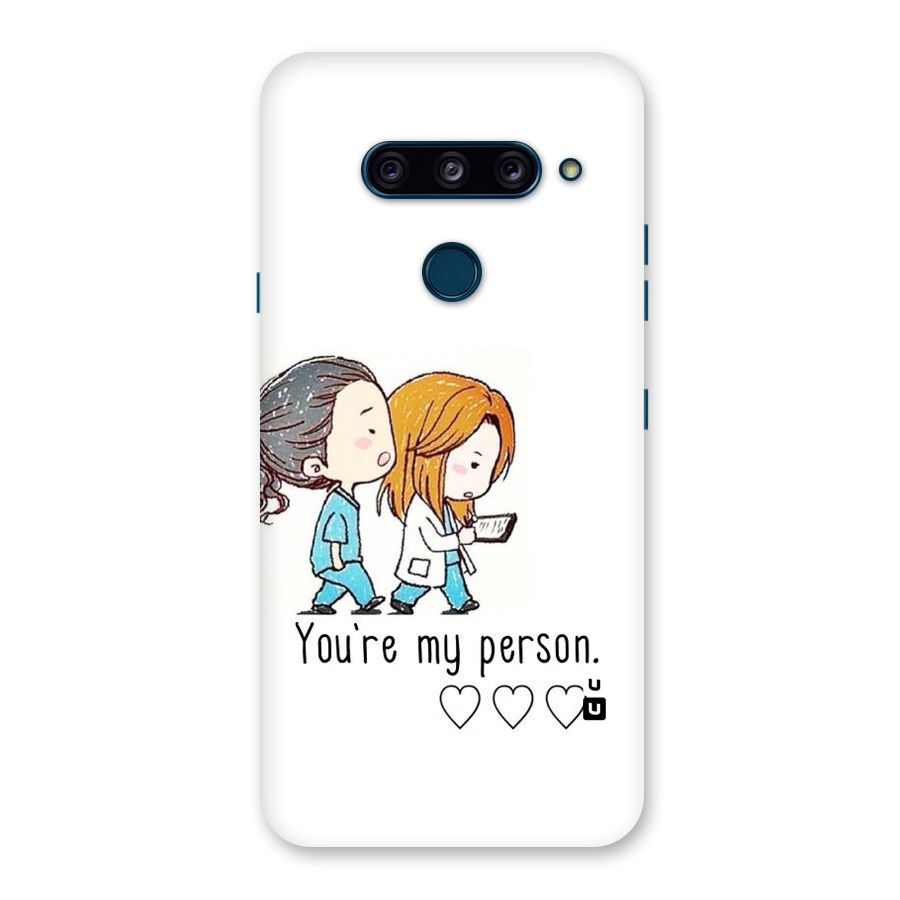 Two Friends In Coat Back Case for LG  V40 ThinQ