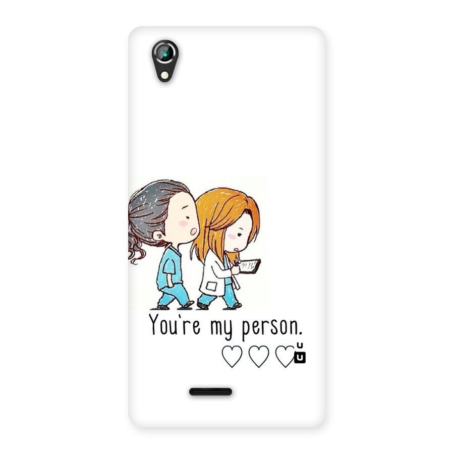 Two Friends In Coat Back Case for Lava Iris 800