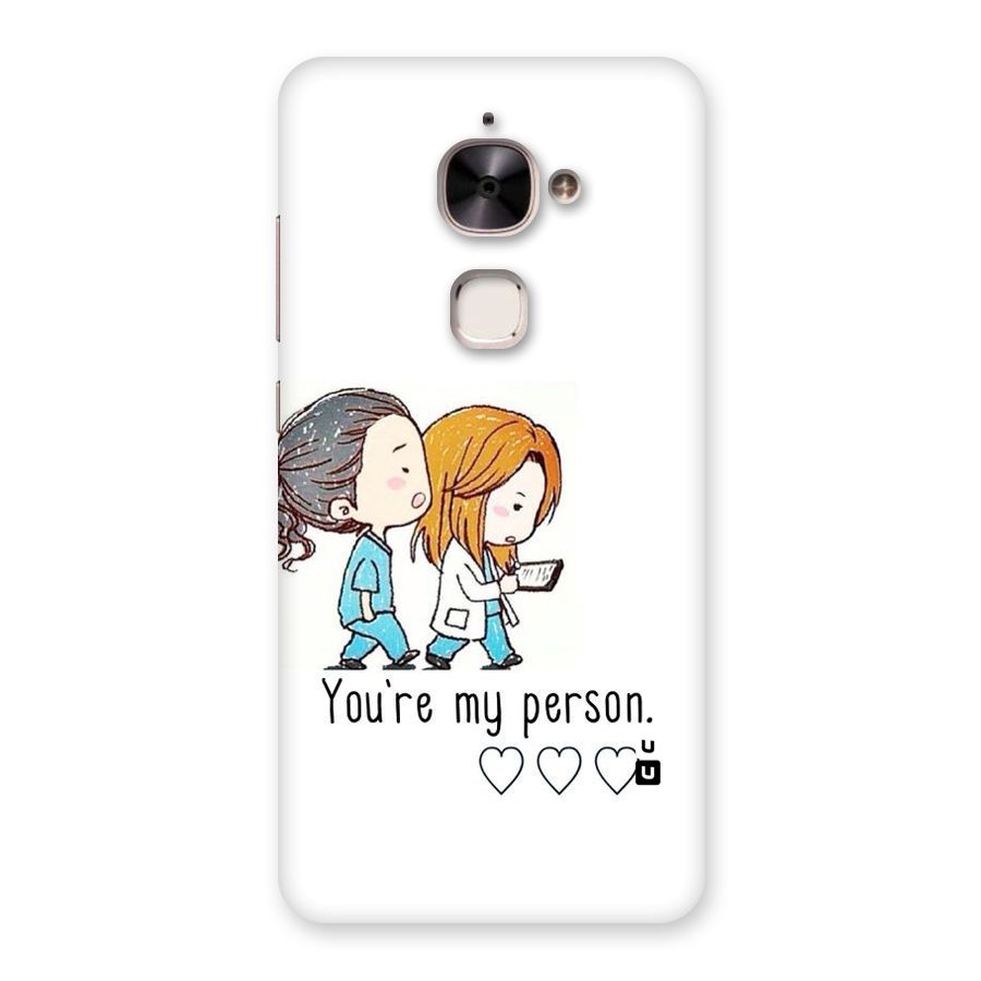 Two Friends In Coat Back Case for Le 2