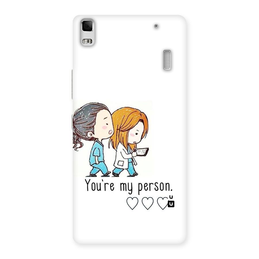 Two Friends In Coat Back Case for Lenovo A7000