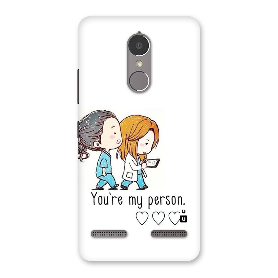 Two Friends In Coat Back Case for Lenovo K6