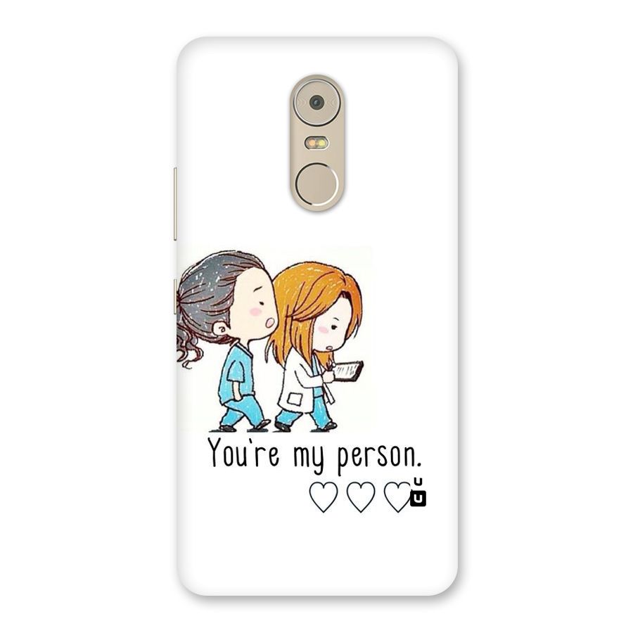 Two Friends In Coat Back Case for Lenovo K6 Note