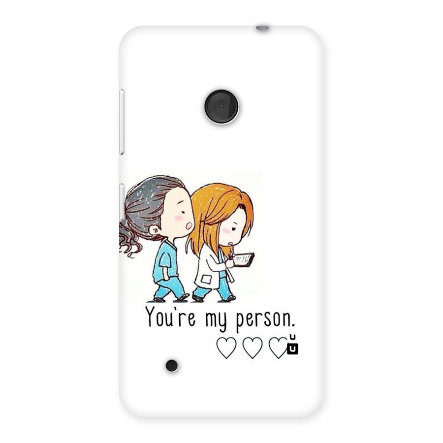 Two Friends In Coat Back Case for Lumia 530