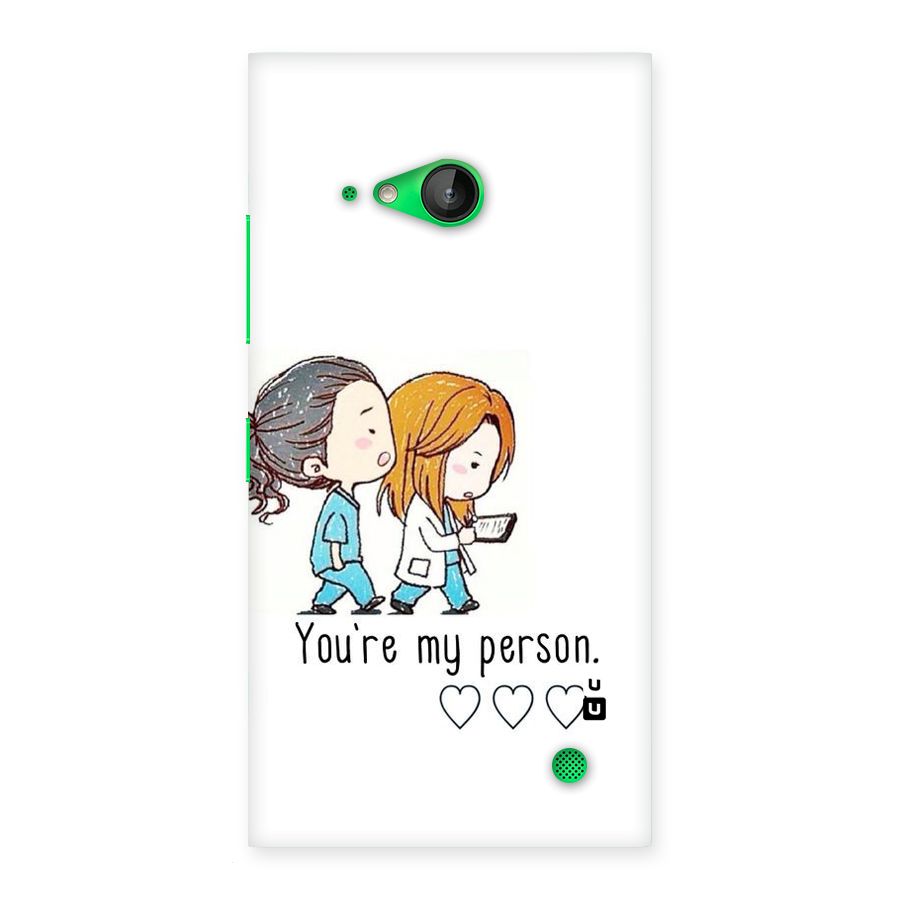 Two Friends In Coat Back Case for Lumia 730