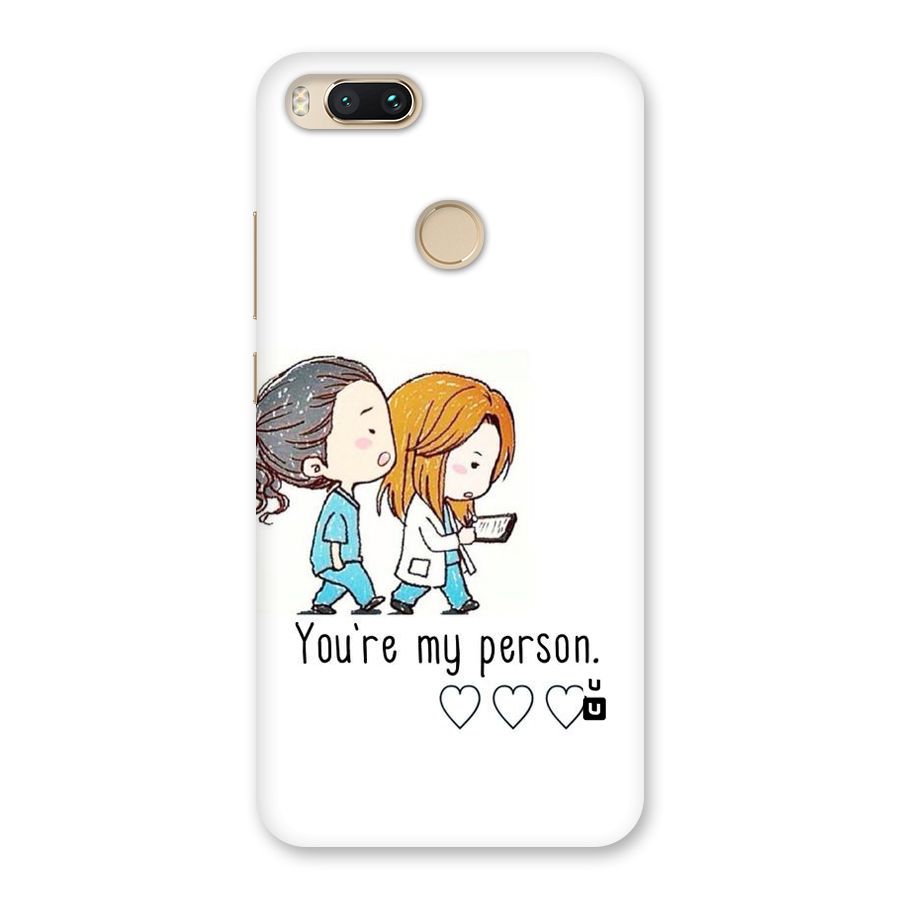 Two Friends In Coat Back Case for Mi A1