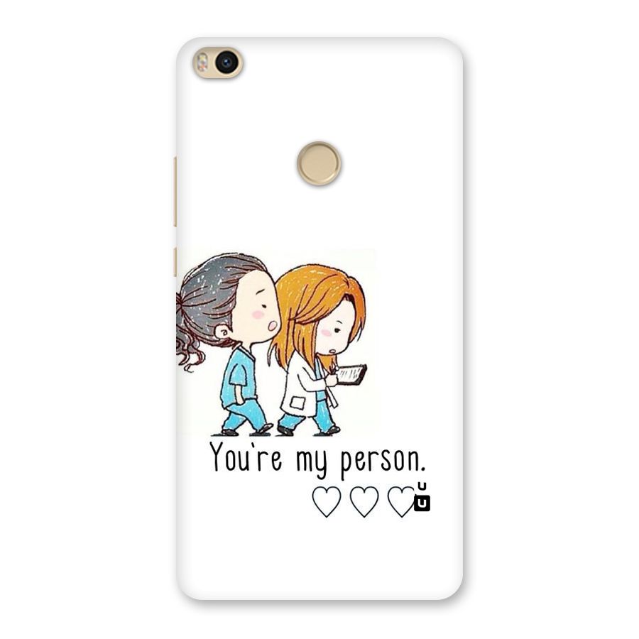 Two Friends In Coat Back Case for Mi Max 2