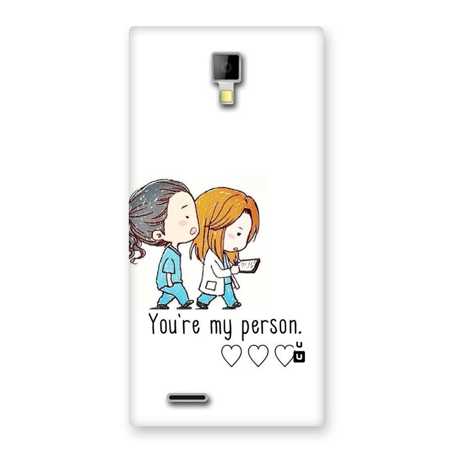 Two Friends In Coat Back Case for Micromax Canvas Xpress A99